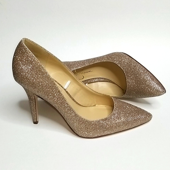 Jessica Simpson Shoes - Jessica Simpson Oravia Pump Gold Size 7.5M